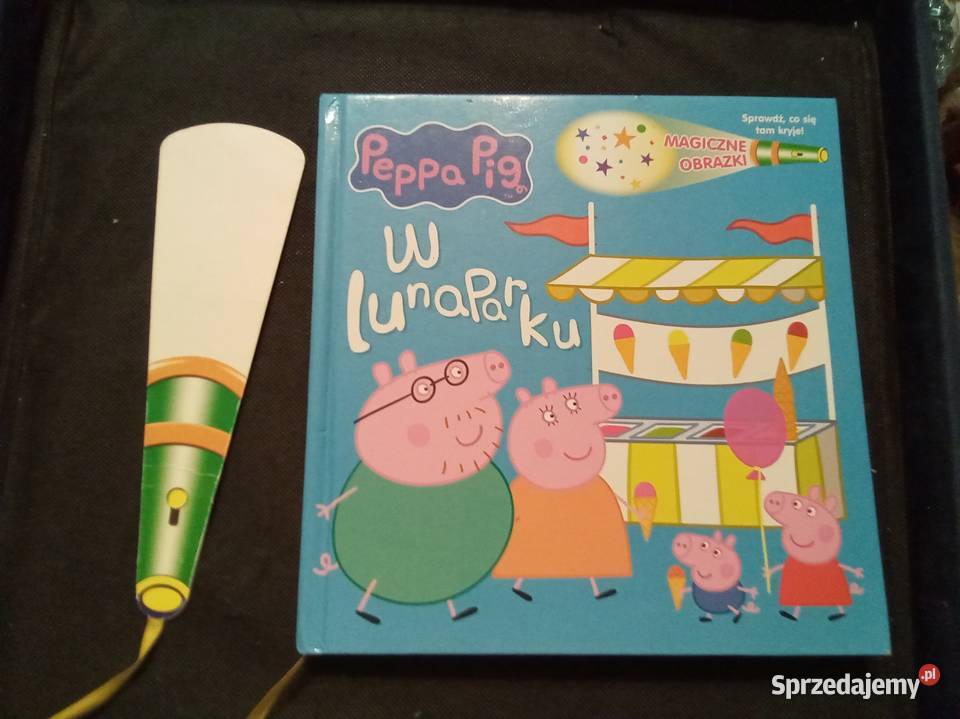 Peppa pig w lunaparku z latarką Warszawa
