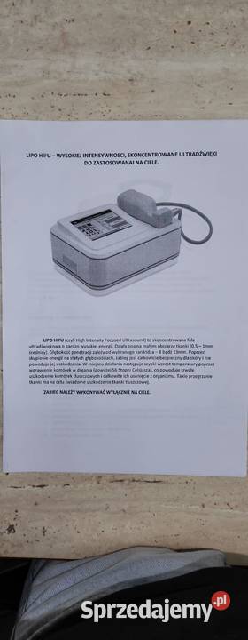 LipoHIFU wyposazenie do salonu Kosmetologii Ostrołęka