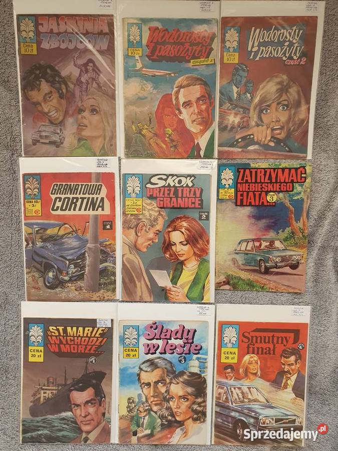 Kapitan Żbik zestaw 45 komiksów wydanie 1 Polskie Gdynia