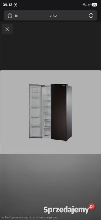 Lodówka SAMSUNG RS552NRUA uszkodzona