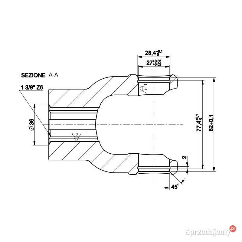 Widłak przesuwny kat 4 1 386 0FOSC438 Kamionna