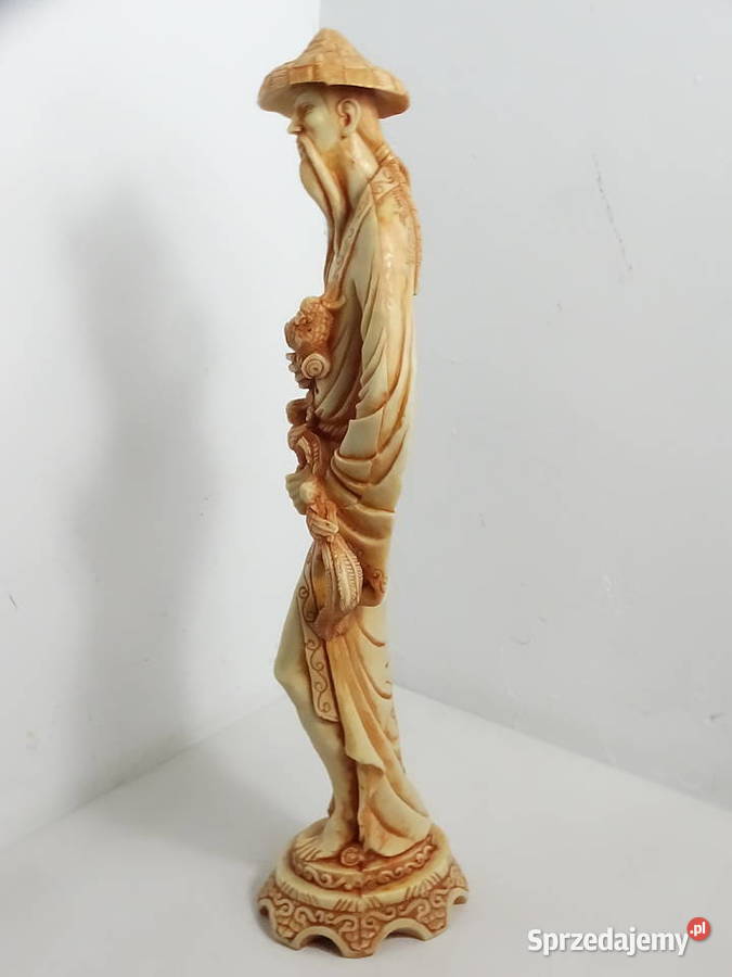 Duża Figura Orientalna Mędrzec Chiński Rzeźba