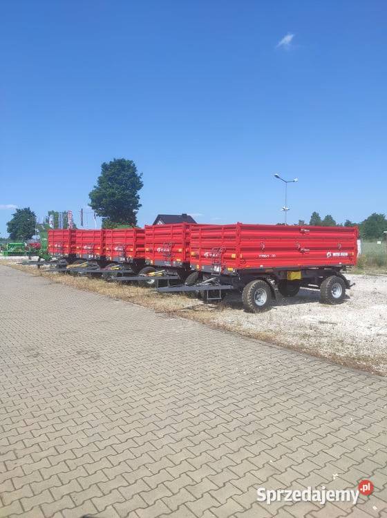 Przyczepa rolnicza dwuosiowa MetalFach 8T Kozenin