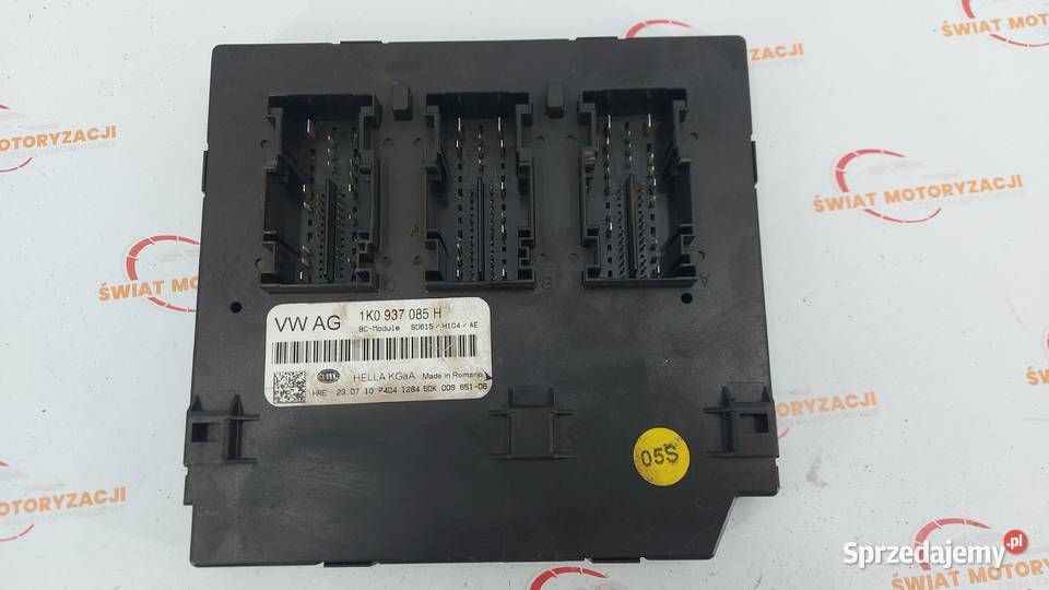 VW GOLF VI 12 B 11r moduł komfortu 1K0937085H Układ elektryczny, zapłon świętokrzyskie Kielce