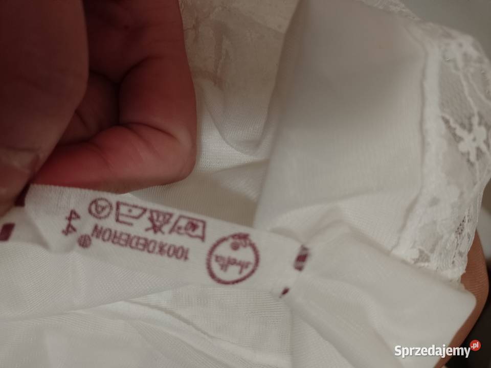 44XXL Ekskluzywna biała halka z koronką z