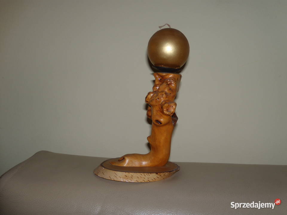 Świecznik z naturalnych korzeni drzew mazowieckie Warszawa sprzedam