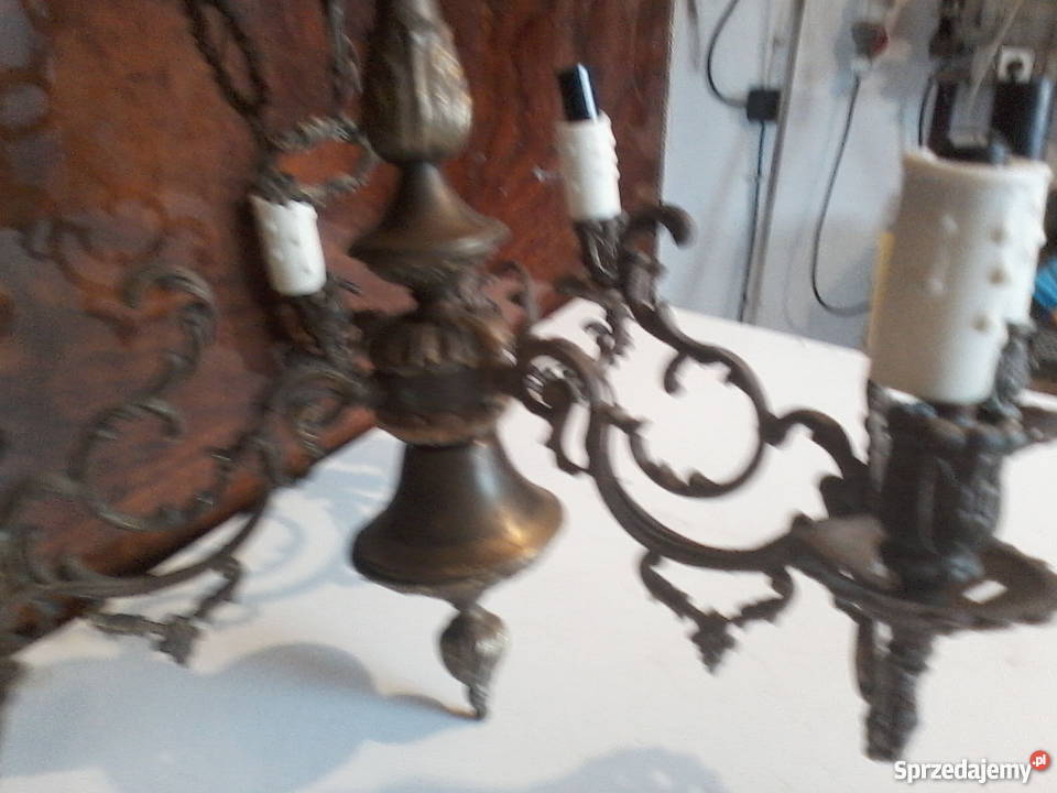 stare żyrandole mosiężne podkarpackie Dulcza Wielka sprzedam