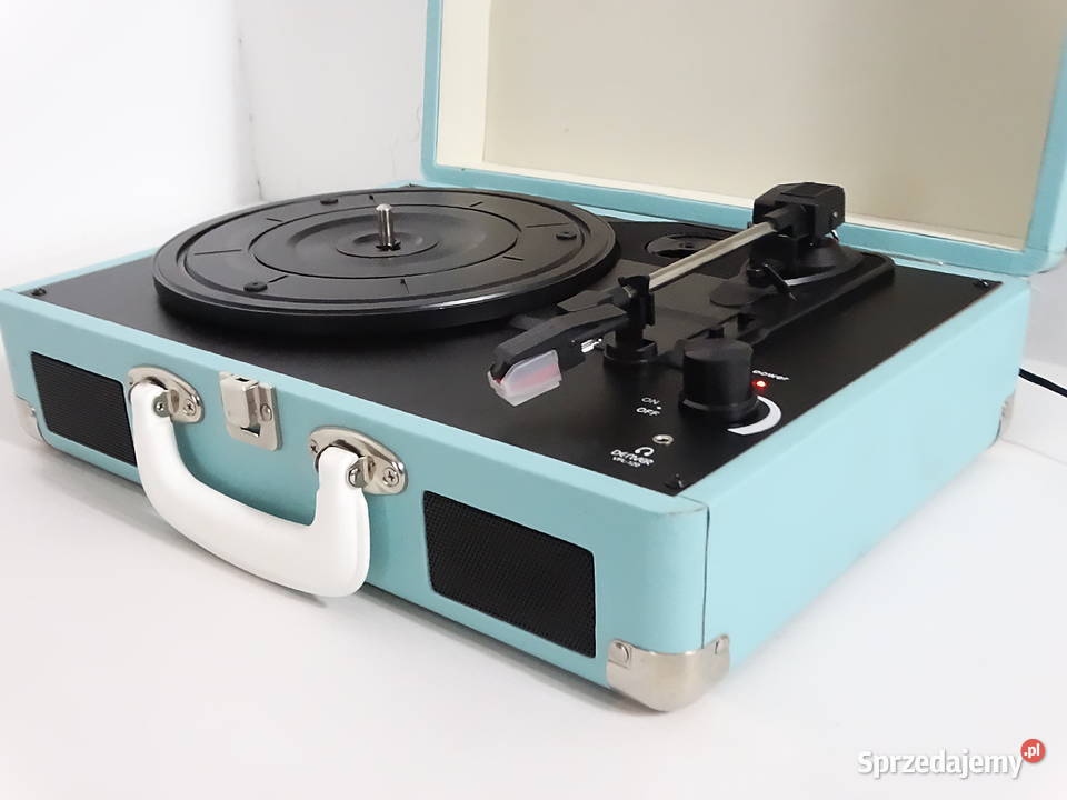 Gramofon walizkowy Denver VPL120 Blue Retro lubelskie
