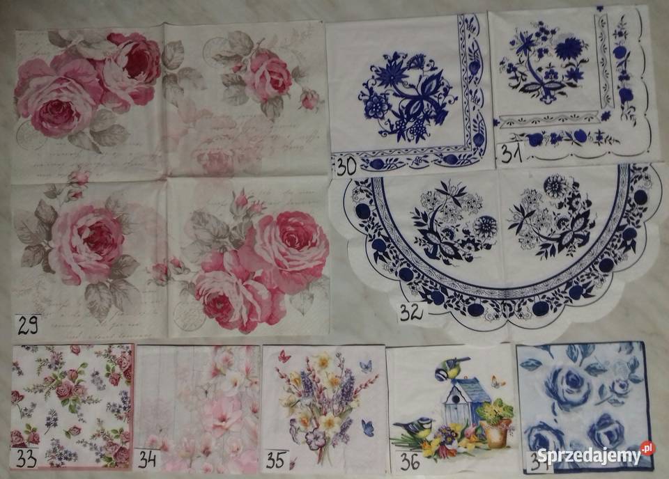 Serwetki decoupage dziewczynki kwiaty ornamenty