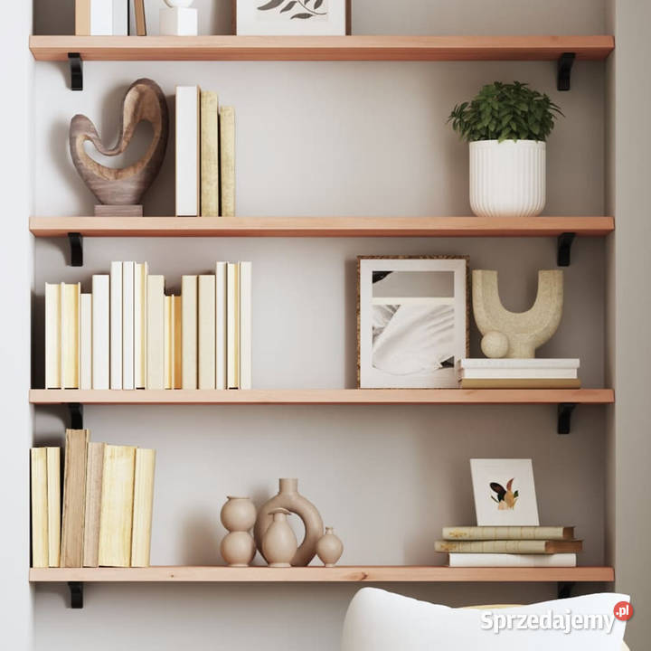 Półka 80x20x2 surowe lite drewno dębowe WM363539 Warszawa sprzedam