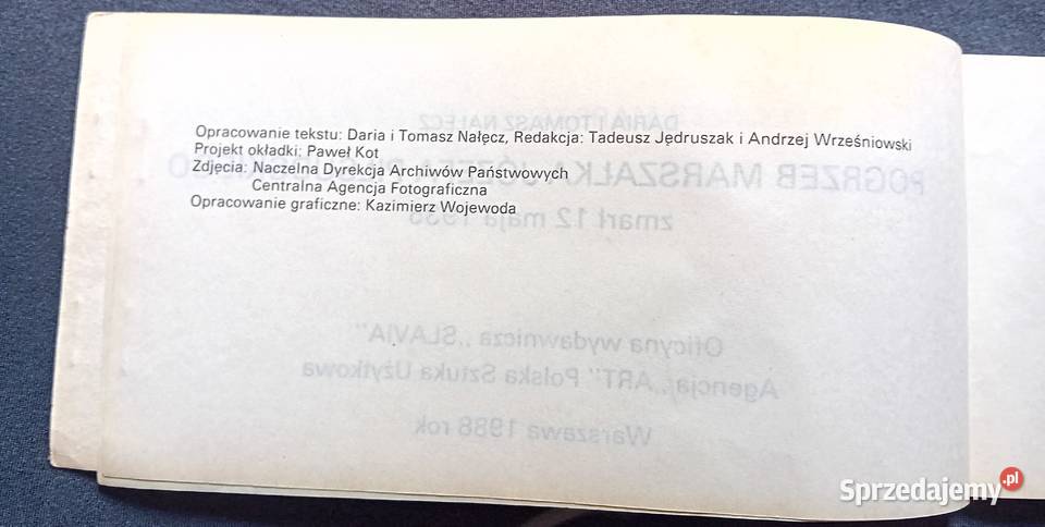 D i T Nałęcz Pogrzeb Marszałka Józefa Antykwariat