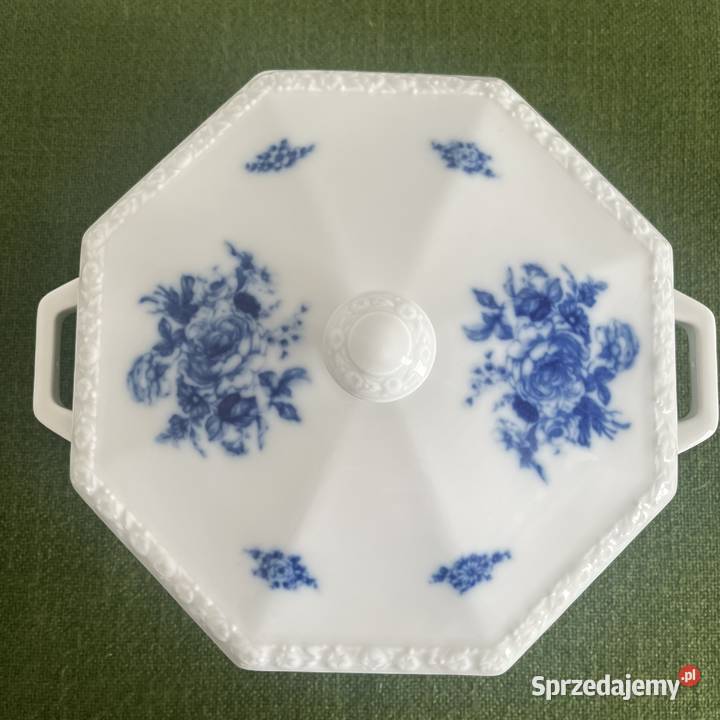 Waza Rosenthal Maria niebieskie róże Nowy Sącz