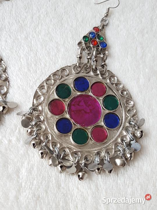 Duże kolczyki orient boho bohemian hippie tribal