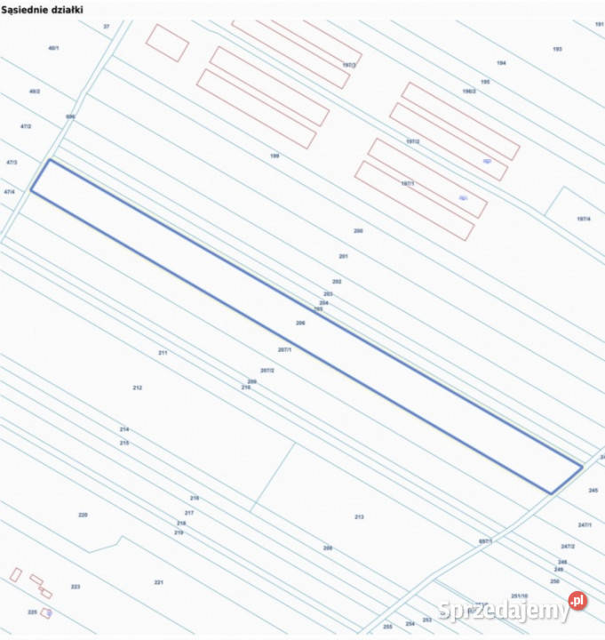 Dwie działki rolne 205 i 206 303 ha drodze mazowieckie Łączka