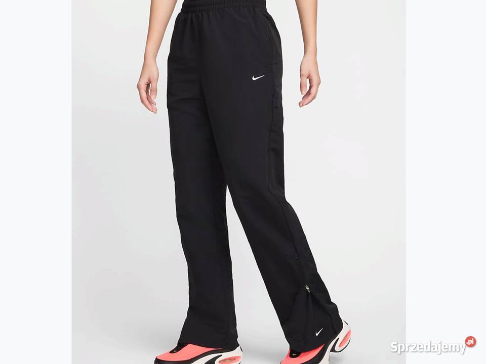 Spodnie Nylonowe Dresowe Damskie NIKE M Czarne Rozmiar 38(M) lubuskie