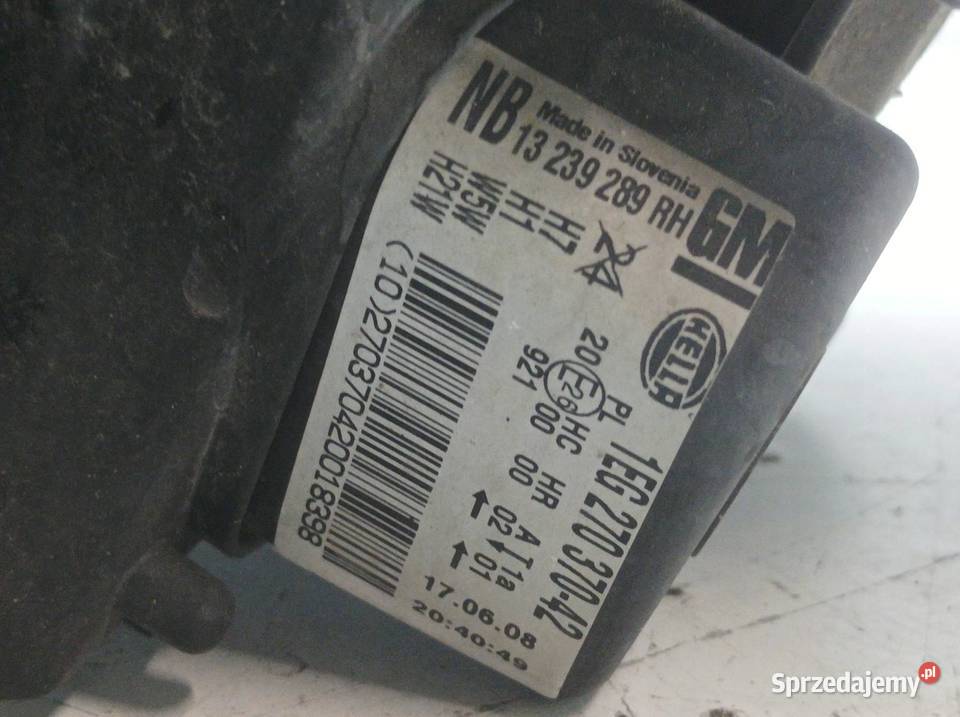 LAMPA PRZÓD 13239289 1EG27037042 Opel Astra III świętokrzyskie sprzedam