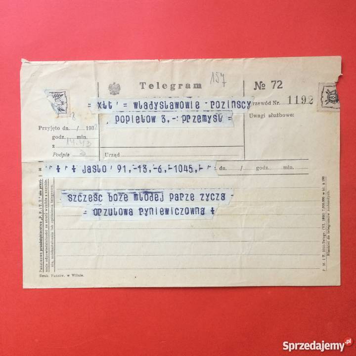 1111 Telegram Władysławowo Jasło Szczecin sprzedam