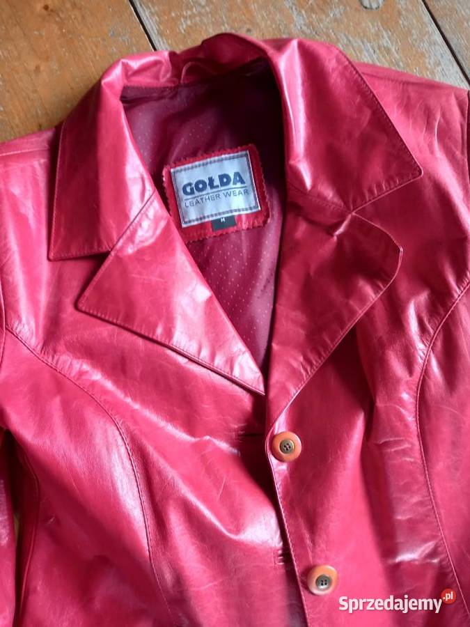 Płaszcz damski ze skóry