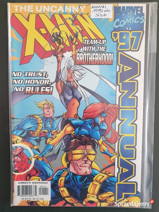 The Uncanny XMen Annual 7 komiksów Marvel USA Rok wydania 1994 Gdynia