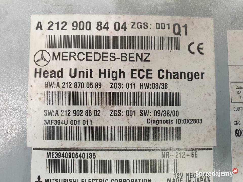 Mercedes W207 C207 RADIO NAWIGACJA A2129008404 osobowe Rudka