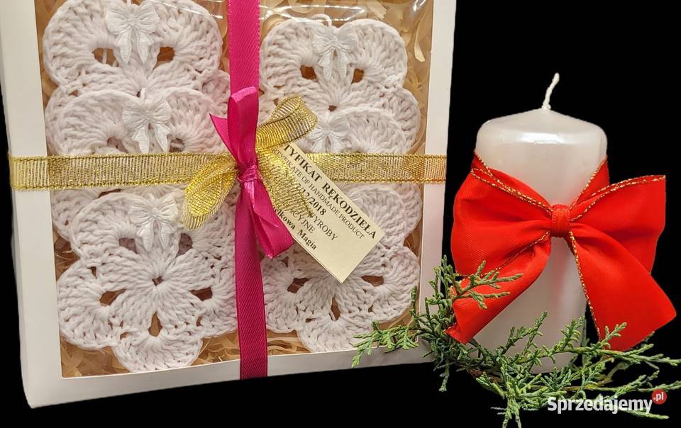 Zawieszki choinkowe kwiatuszki 6 małopolskie Krzywaczka