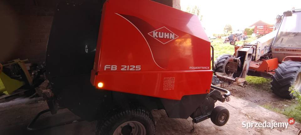 Prasa walcowa KUHN 2125 Szeroki podbieracz Brzegi