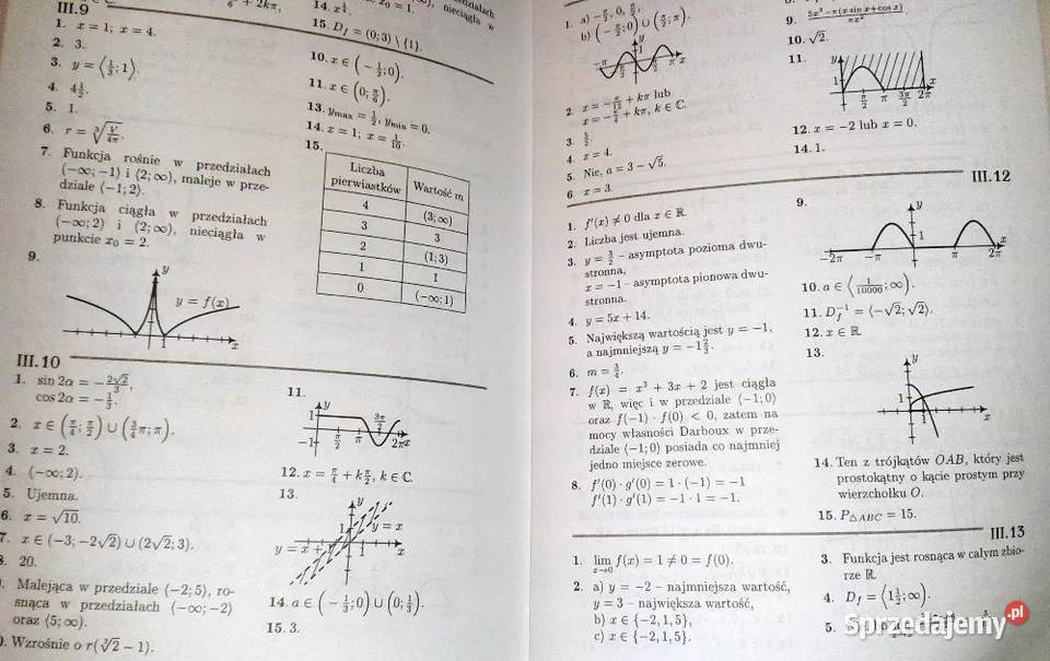 Nowa matura z matematyki Zestaw testów D miękka Chełm sprzedam
