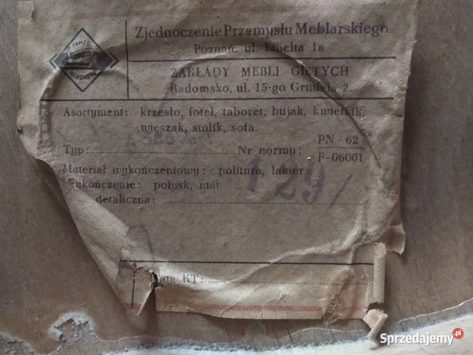 Krzesło thonet Radomsko śląskie Częstochowa sprzedam