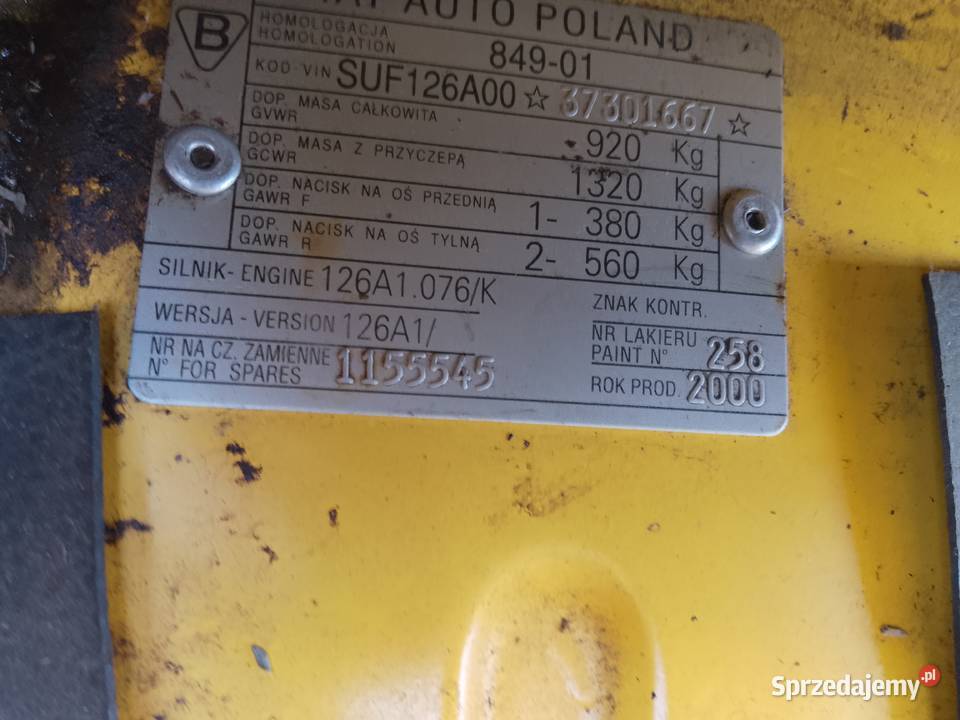 FIAT 126 HAPPY END Pozostałe Gorlice