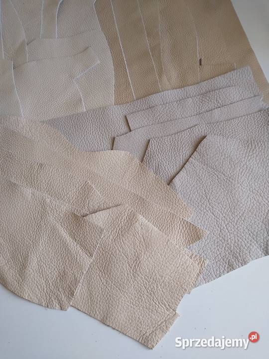 Skóra 725 g Licowa Włoska średnie i małe kawałki Antyki, Sztuka, Kolekcje pomorskie Gdańsk