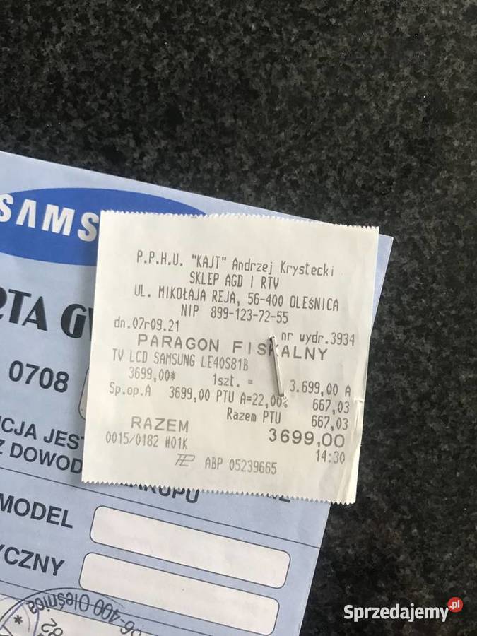 Telewizor Samsung 40 LCD LE40S81B Wrocław sprzedam