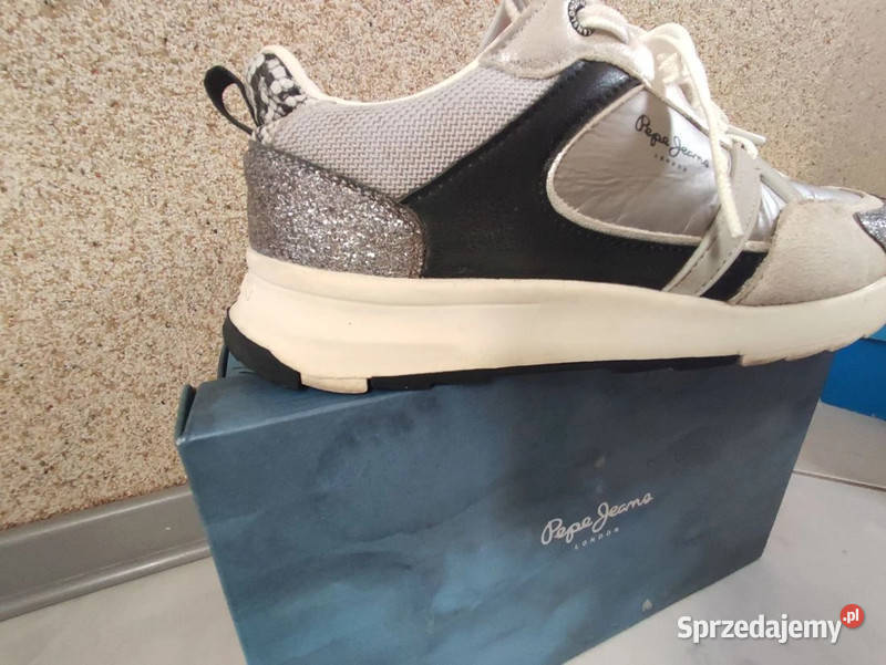 Pepe Jeans london sneakersy sportowe metaliczne