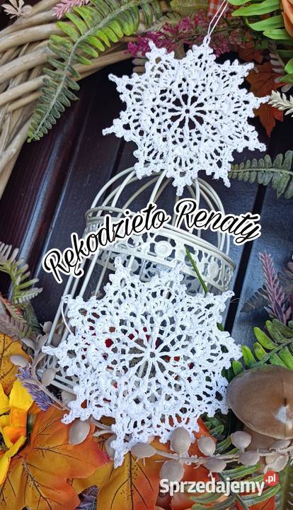 Szydełkowe gwiazdki 3D Boże Narodzenie Syców