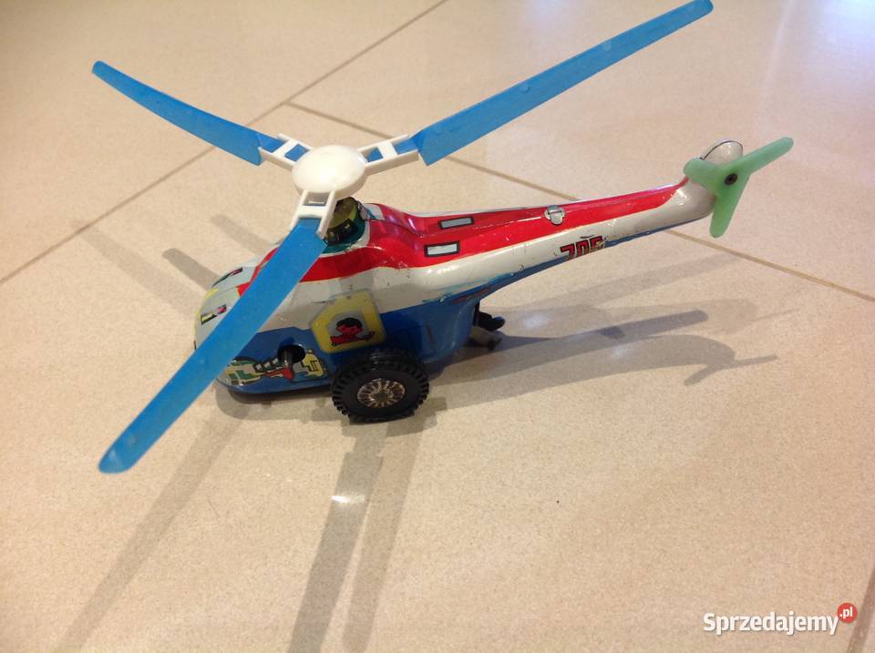 Stary Helikopter metalowy Zabawka lubuskie Nowa Sól