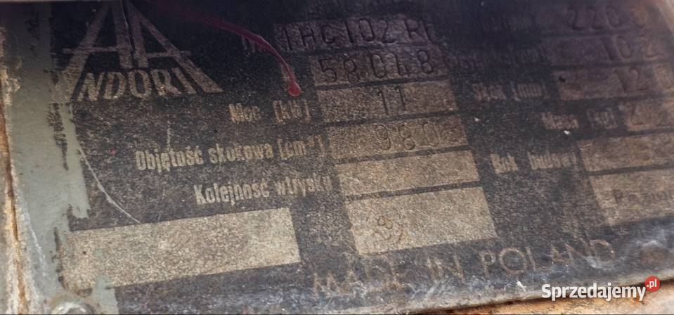 Ciągnik SAM Andoria 11 Rozrusznik Siłownik małopolskie Radwanowice