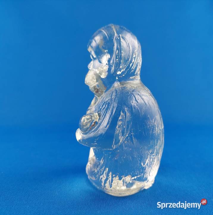 Szklana figurka małpa małpka szkło przycisk do wielkopolskie Poznań