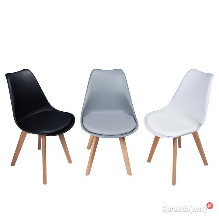 Nowoczesne krzesło z poduszką w stylu 49cm wielkopolskie Poznań