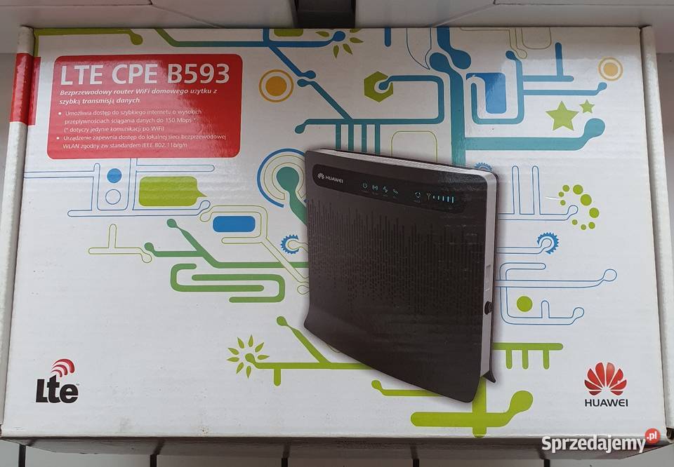Router na kartę SIM Huawei CPE B593 LTE router Internet i komunikacja Łódź