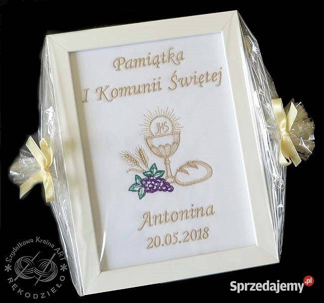 Pamiątka I Komunii Świętej obrazek ramka Toruń
