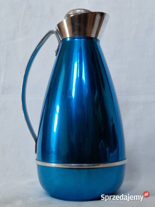 Termos niebieski aluminiowy vintage Warszawa