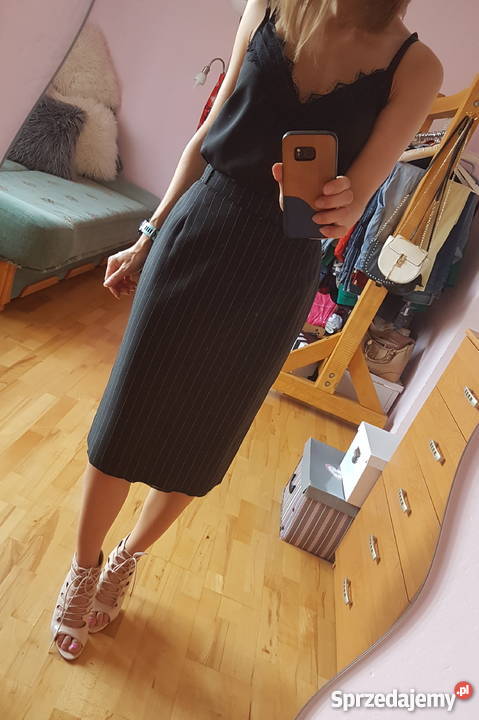 Czarna elegancka klasyczna spódnica 40 Jasło