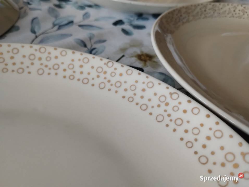 PRL Talerze porcelana Chodzież 6 płaskie Łódź