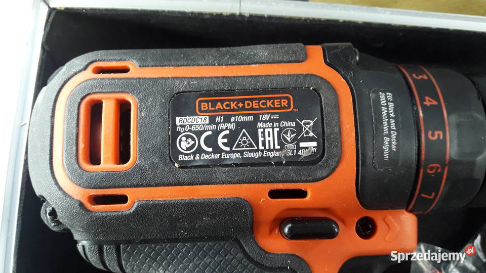 wiertarkowkrętarka 18V LiIon BlackDecker BDCDC18 wielkopolskie Miłosław