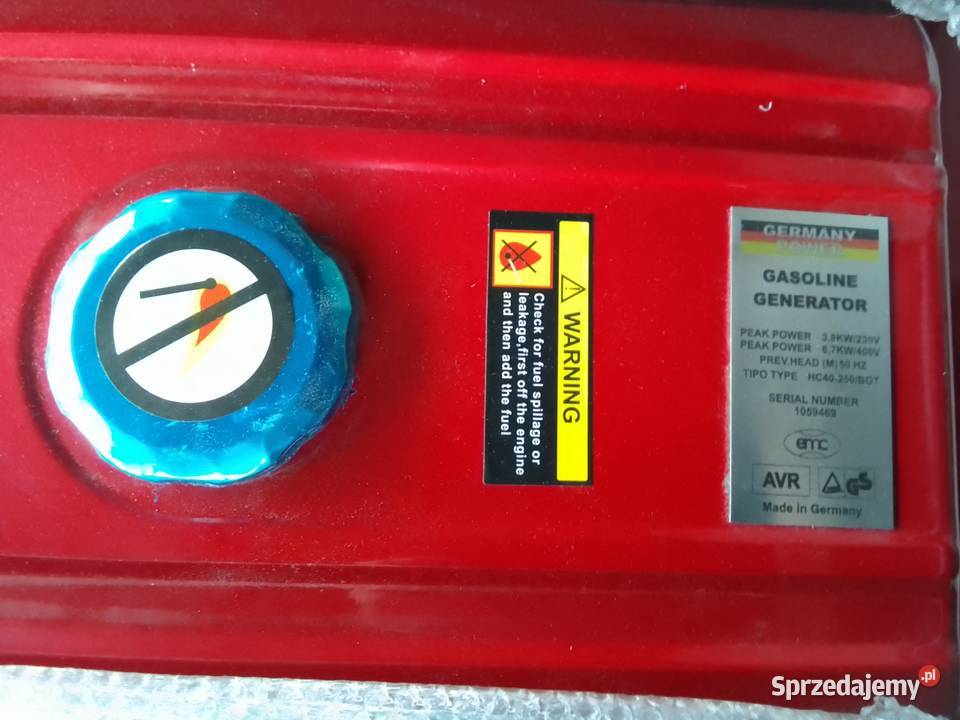Generator prądotwórczy Sennfeld SFD 721 Ryczów