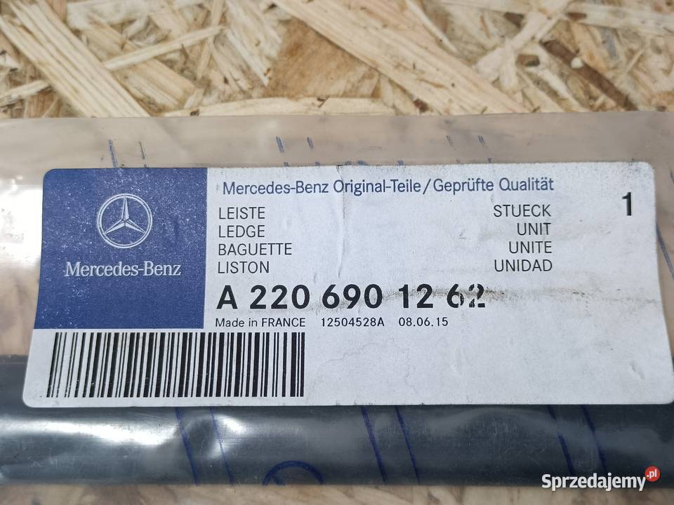 MERCEDES S W220 LISTWA DOLNA DRZWI PRAWY PRZÓD