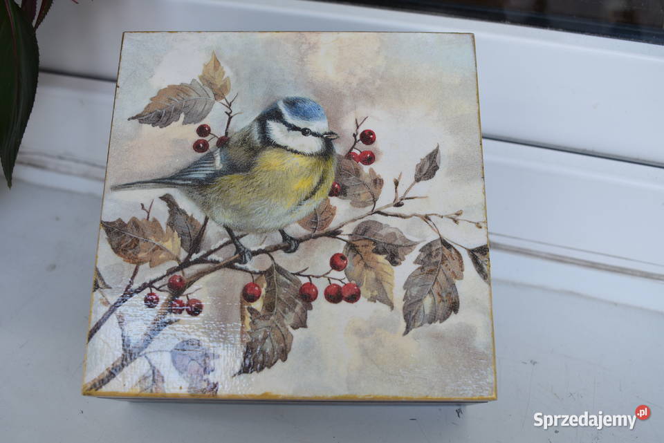 Szkatułka pudełko rękodzieło decoupage Warszawa