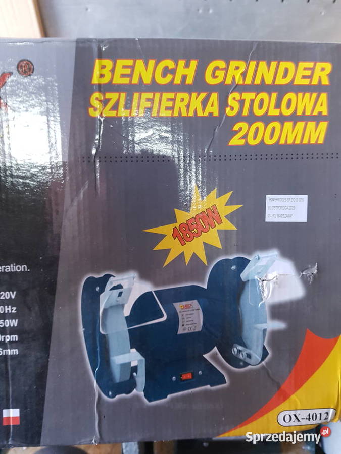 SZLIFIERKA STOŁOWA MOCNA DWA KAMIENIE ONEX Elektryczne