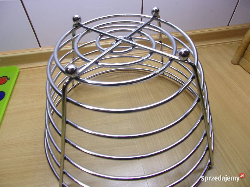 Piękny chromowany duży Kosz na owoce firmy DUKA mazowieckie Warszawa