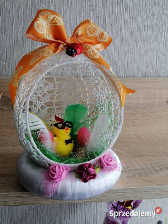 Stroik świąteczny wielkanocny wykonany