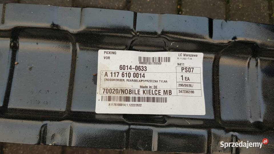 Belka tył Mercedes CLA 2017r2018r